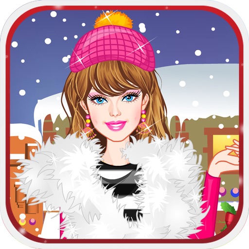 Winter Girl Dress Up Game Icon