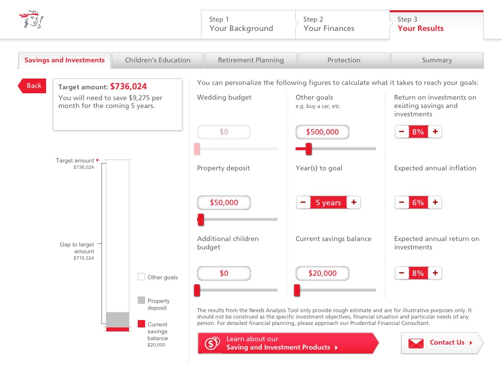 PRU Needs Analysis Tool screenshot 4