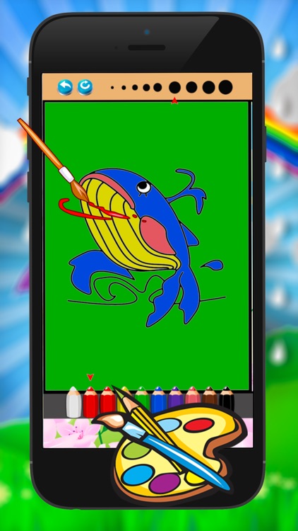 Sea Animal Coloring Book - Drawing Painting Kids Games screenshot-4