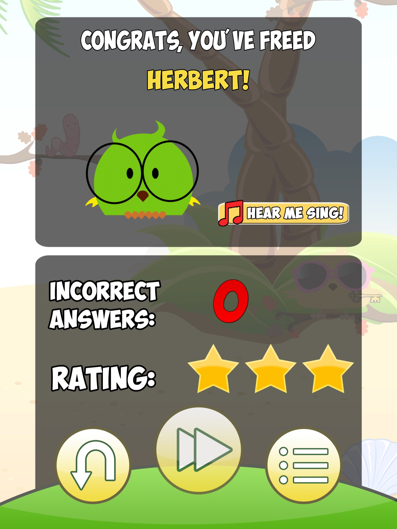 Add & Subtract with Springbird HD - Basic math game for kids screenshot 3