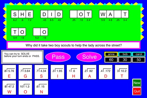 Fraction and Decimal Riddles screenshot 4