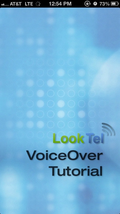 LookTel VoiceOver Tutorial