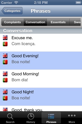 English Portuguese Dictionary with pronunciation screenshot 3