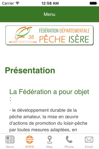 Fédération Pêche Isère screenshot 2