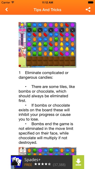 GUIDE BOOK FOR CANDY CRUSH 1.2 IOS