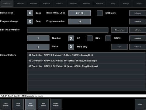 MIDI Pattern Sequencer screenshot 4