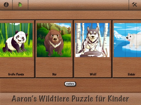 Aaron's wildlife animals puzzle game screenshot 3
