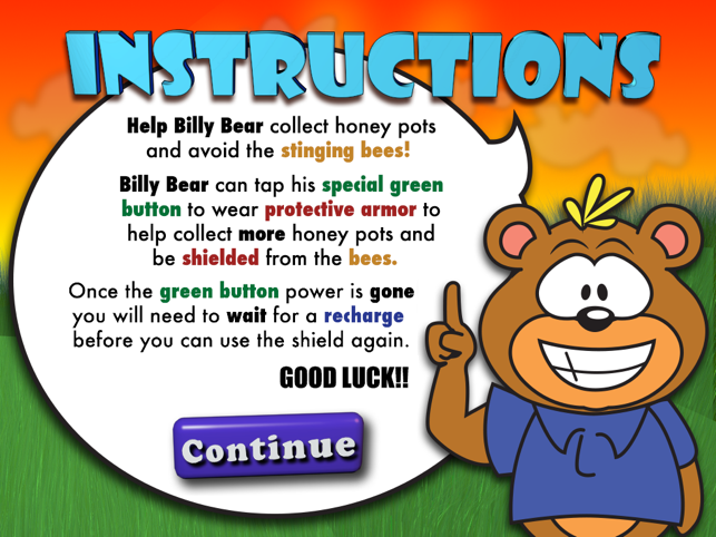 Billy Bears Honey Chase, game for IOS