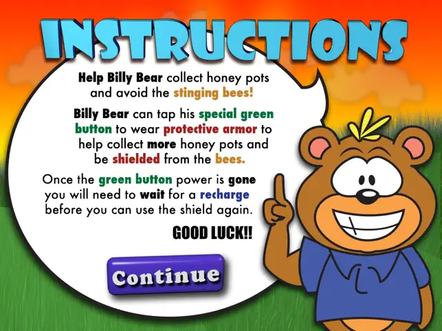 Billy Bears Honey Chase, game for IOS