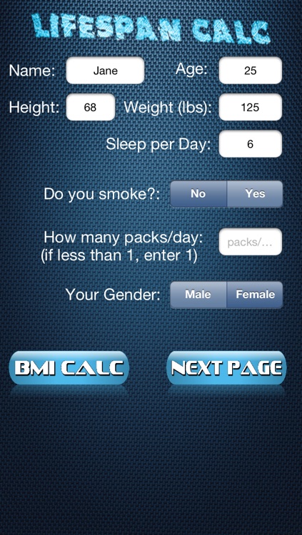 LifeSpan Calc