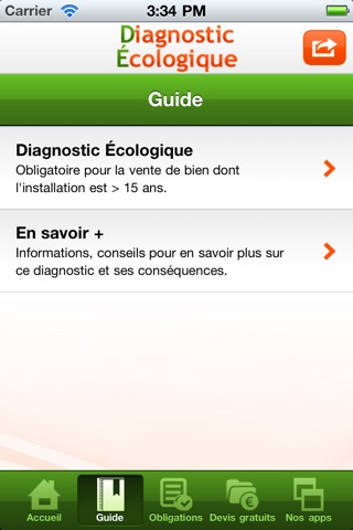 Diagnostic écologique screenshot 2