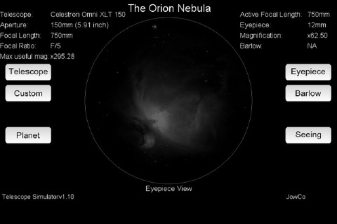 Telescope Simulator screenshot 2