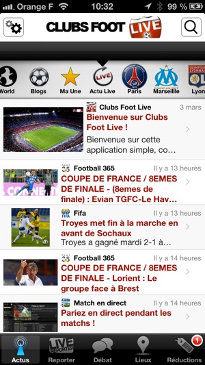 Clubs Foot Live - L'actu du football en temps réel(圖2)-速報App