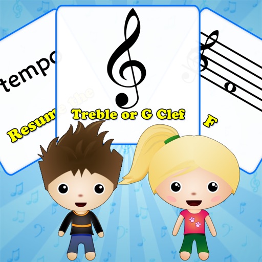 Music Minds: Flashcards with Calvin & Zoey Icon