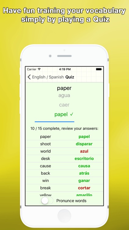 Vocab Lite - Learn and Improve Foreign Language Vocabulary