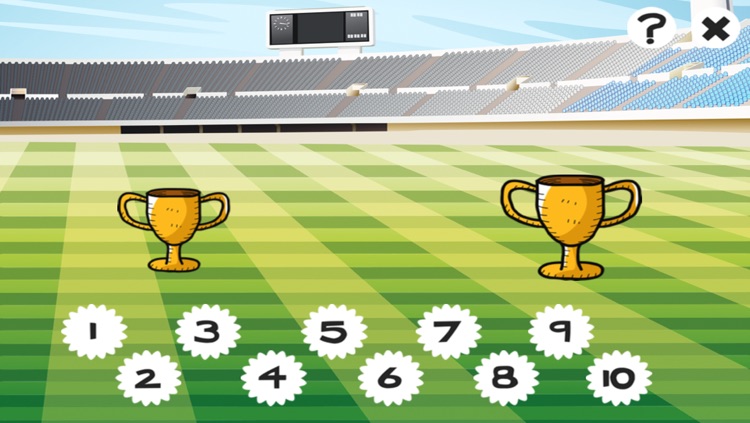 123 Soccer Counting Game for Children age 2-5: Learn to count the numbers 1-10 with football