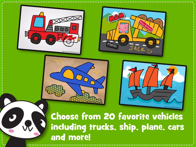 iLuv Drawing Vehicles HD - Kids learn how to draw cars, trucks, train, plane and more step by step screenshot-4