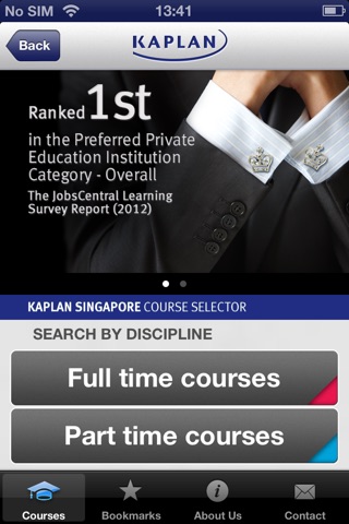 Kaplan Singapore Course Finder screenshot 2