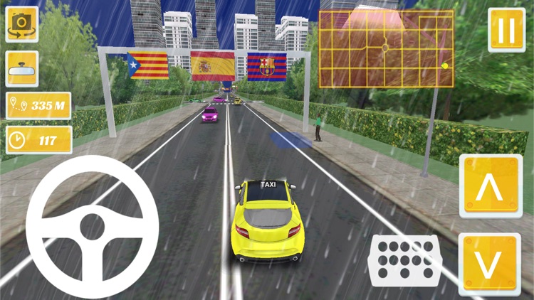 Taxi Driver - Spain Barcelona City 3D screenshot-4