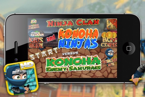 Ninja Clan and Konoha Friends vs. Konoha Enemy Samurais HD - Free Game! screenshot 3