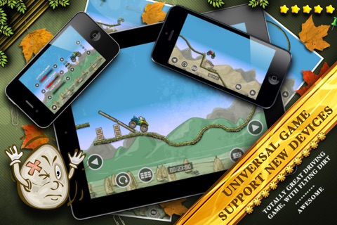 Egg Man Rally HD Free - Offroad Buggy Racing Game Nightmare for iPad & iPhone screenshot 2