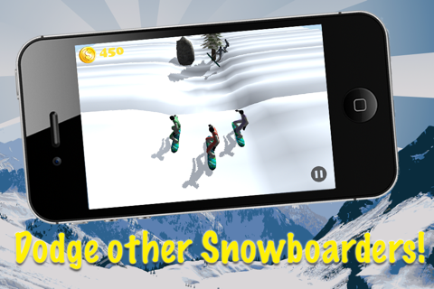 Snowboard Extreme Race - Cross Country Off Piste Chase Free screenshot 2