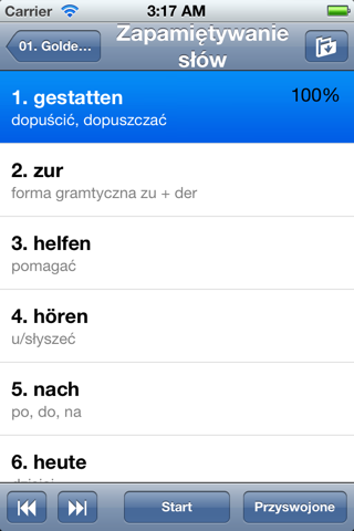 Скриншот из QuickTeacher Język niemiecki