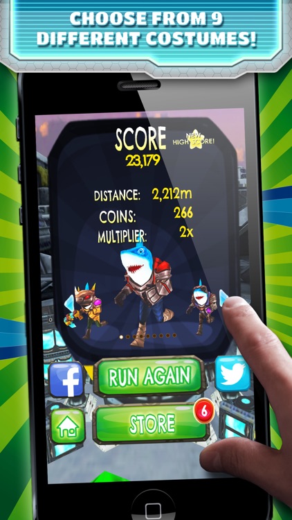 Attack of The Galactic Bite Shark - FREE - Sci-Fi Planet Endless Runner Game screenshot-3