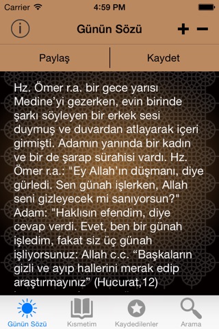 Halife Sözleri - 500 Dini Özlü Halife Sözleri Zaman screenshot 2