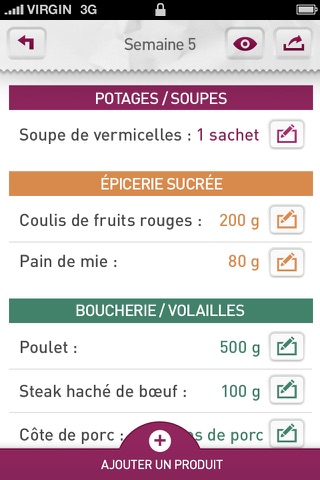 Mes courses par la Fabrique à menus screenshot 4