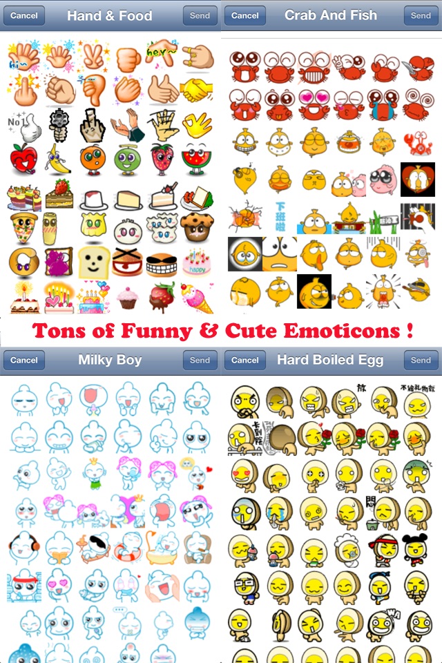 AniEmoticons Free - Funny, Cute, and Animated Emoticons, Emoji, Icons, 3D Smileys, Characters, Alphabets, and Symbols for Email, SMS, MMS, Text Messages, Messaging, iMessage, WeChat and other Messenger screenshot 4