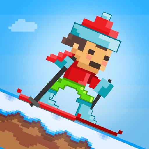 Ski Jumpers - Play Free Pixel 8-bit Skiing Games Icon