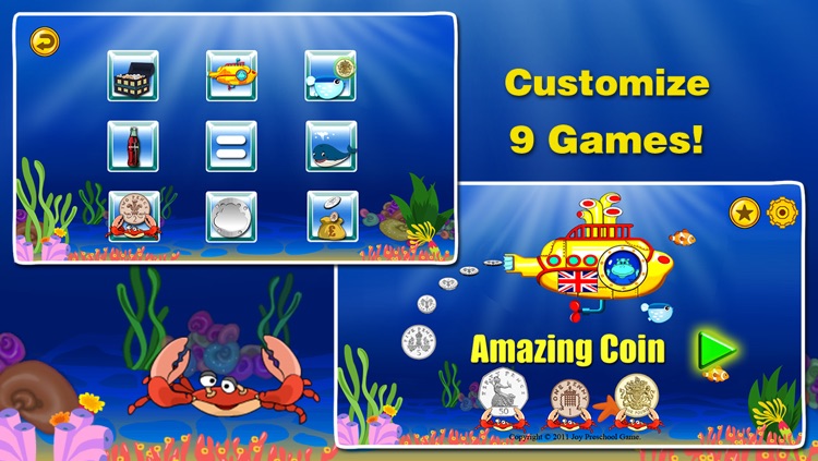 Amazing Coin(GBP£): Educational Money Learning & Counting games for kids FREE