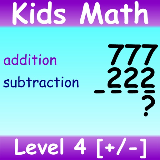 Kids Math Addition Subtraction Level 4 icon