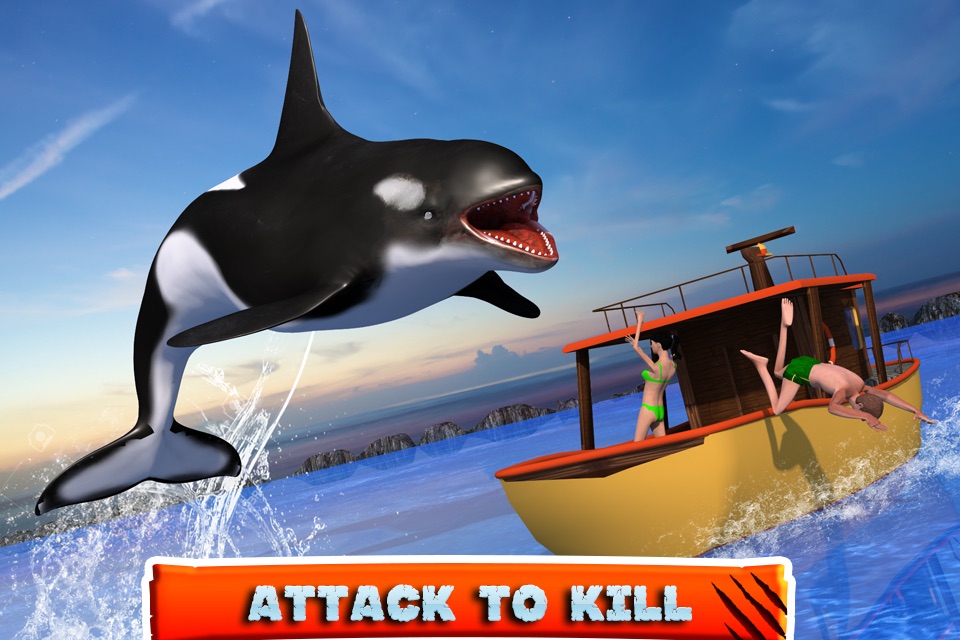 Killer Whale Beach Attack 3D screenshot 2