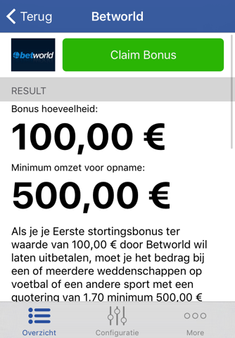 Wettbonus screenshot 4