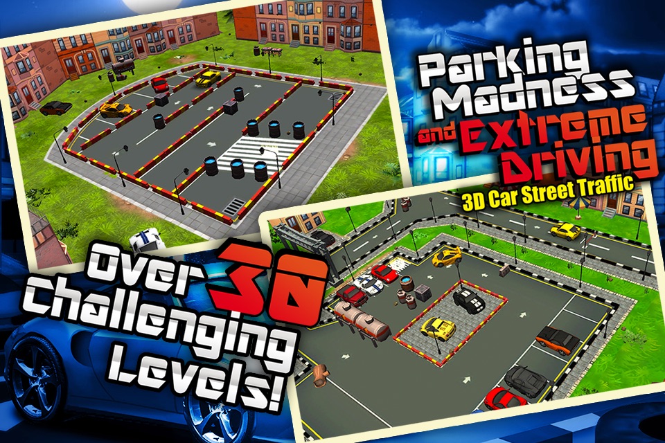 A Car 3D Street Traffic Parking Madness and Extreme Driving Sim Game screenshot 4