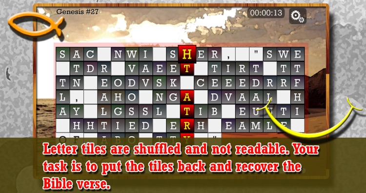 WORD PUZZLE for the CHRISTIAN SOUL - Bible verses inspired Word Puzzle Game. Shuffle to reveal the verse.
