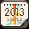 2013 UK Calendar : Simple