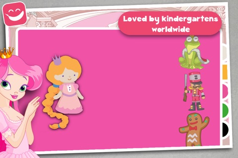 Free Kids Puzzle Teach me Princesses for girls, discover pink pony’s, fairy tales and the magical princess world screenshot 4