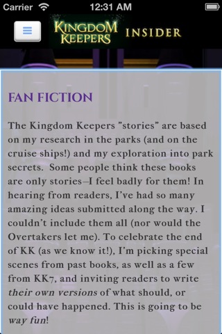 Kingdom Keepers Insider screenshot 2