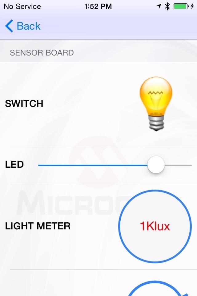 BLE Sensor App screenshot 2