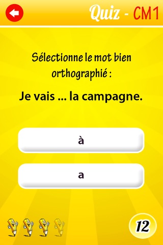 Jeu de Français CM1 – Cahier de vacances – test Quiz screenshot 3
