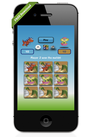 Tic Tac Dino Clash: Jurassic Dinosaur World Match - Free Game Edition for iPad, iPhone and iPod screenshot 2
