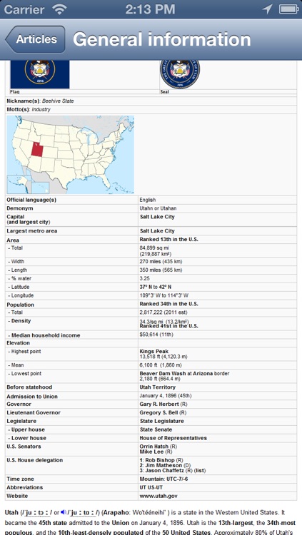 Utah, USA Offline Map - PLACE STARS screenshot-4