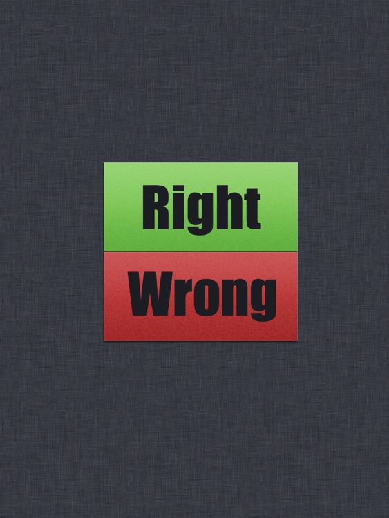 Right Wrong Word Game For iPad