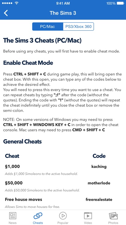 Cheats + News for The Sims - Video Guide and Wallpaper (UNOFFICIAL) screenshot-4