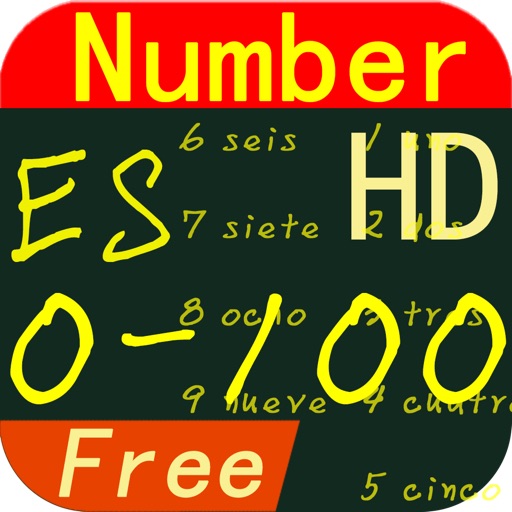 Learn Spaish Number HD Lite iOS App