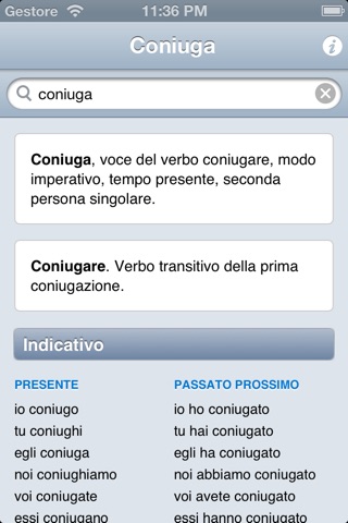 Coniuga - Verbi italiani screenshot 2