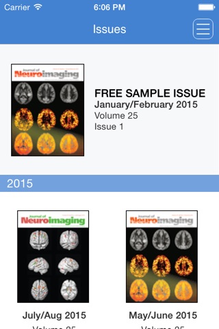 Journal of Neuroimaging screenshot 3